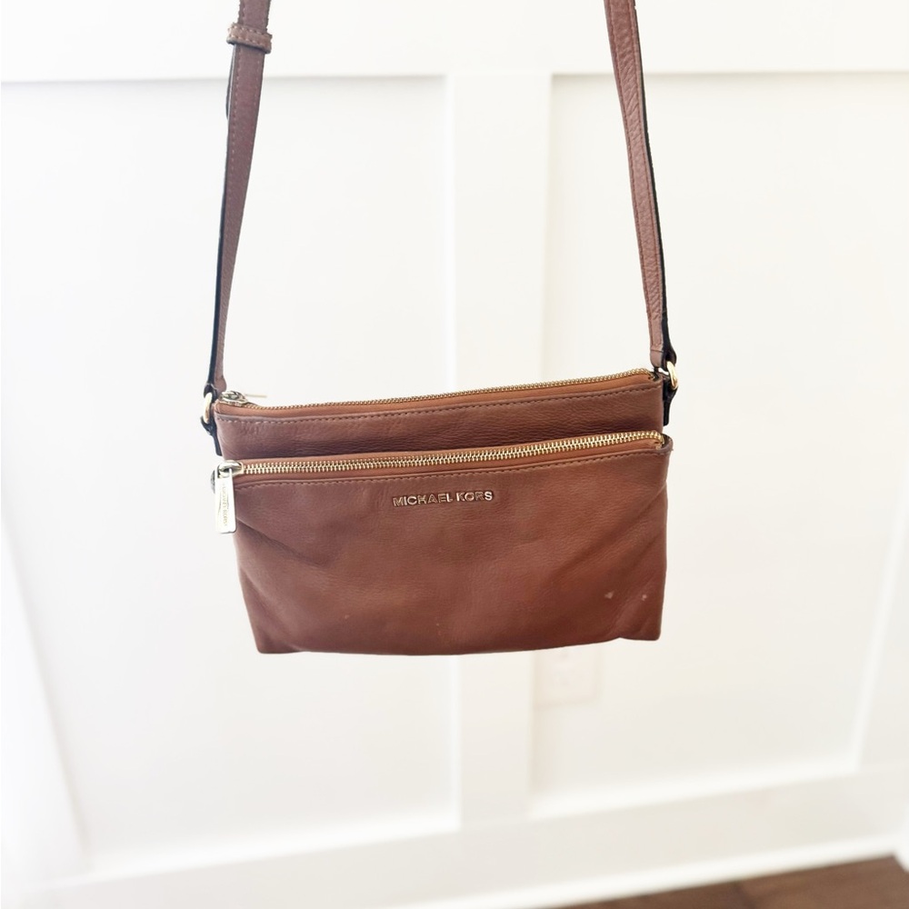 Michael Kors Chestnut Leather Crossbody